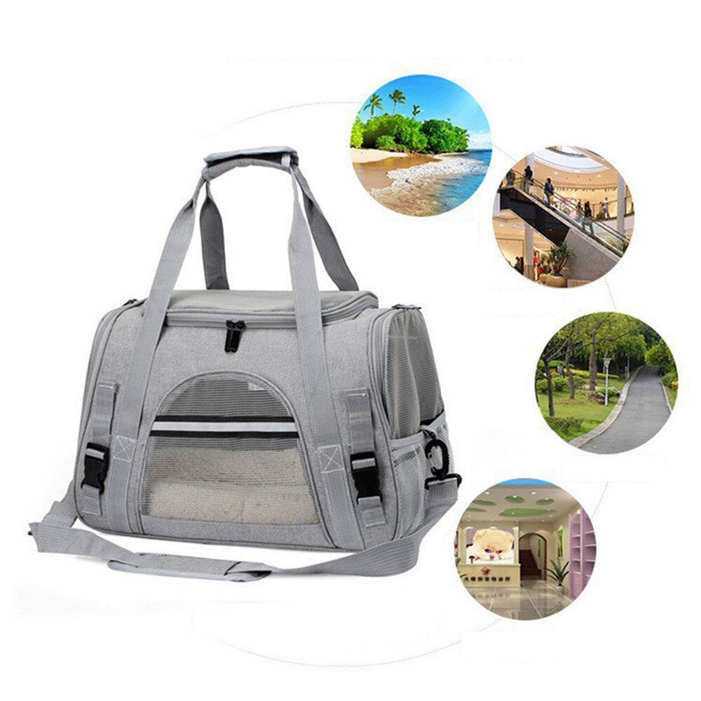 Breathable and Foldable Pet Carrier Safety Pet Travel Handbag  collapsible pet carrier plastic  dog carrier bag  folding cat carrier  best pet carrier for flying  purse pets  dog travel bag  cartier handbag  cardboard cat carrier  Pets Supplies