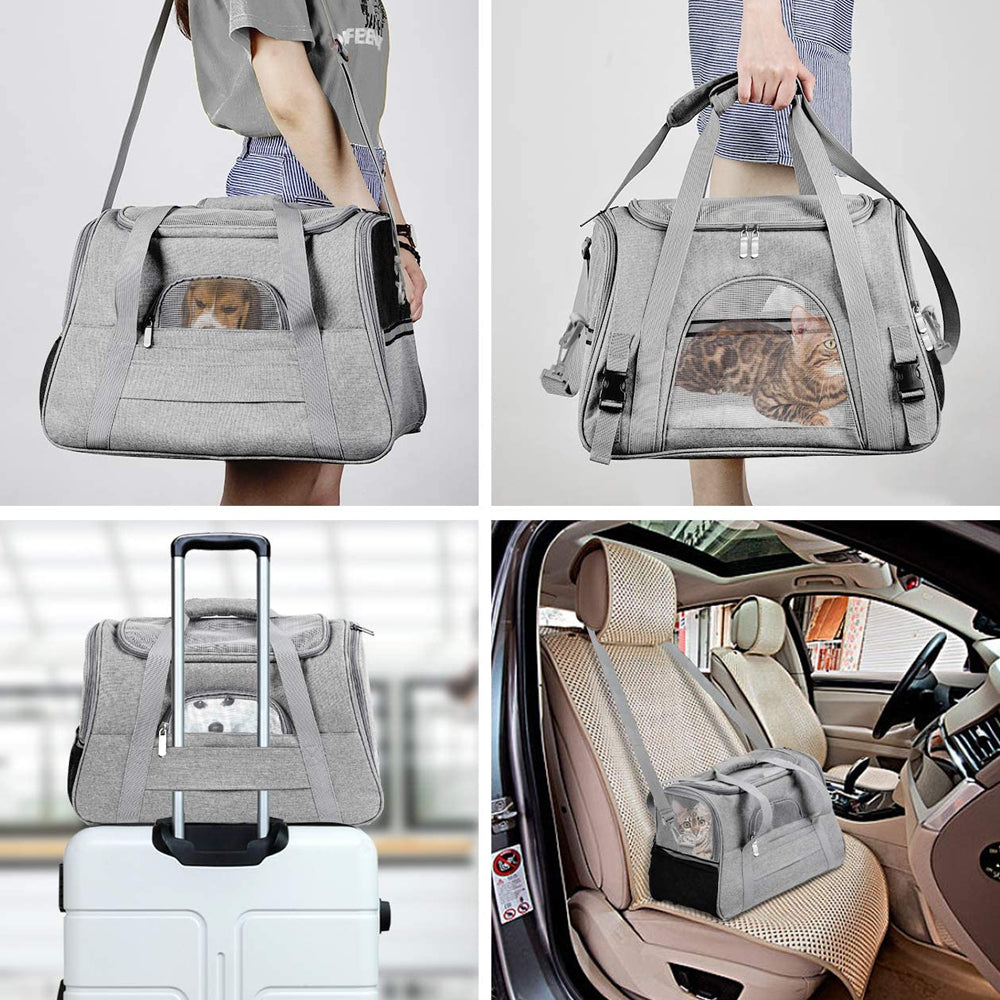 Breathable and Foldable Pet Carrier Safety Pet Travel Handbag  collapsible pet carrier plastic  dog carrier bag  folding cat carrier  best pet carrier for flying  purse pets  dog travel bag  cartier handbag  cardboard cat carrier  Pets Supplies